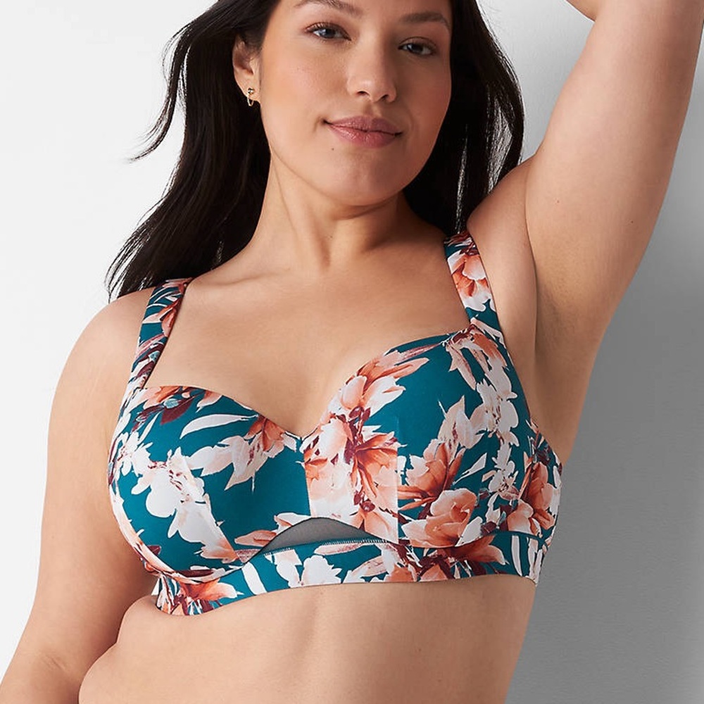 Cacique Bra Floral Lightly Lined Balconette 52B